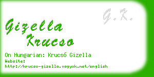 gizella krucso business card